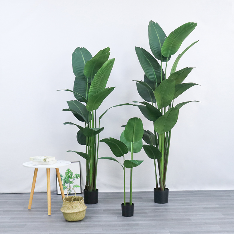 Bird Paradise Strelitzia - Künstlicher Kunststofftopf ​ Pflanzlicher Paradiesvogel ​