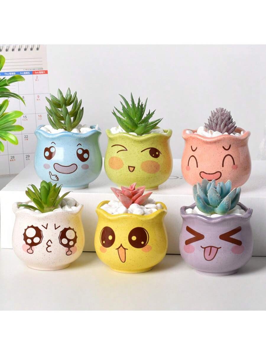 6 Stück/Set Cartoon Niedliche  – Echeveria Succulent Bewertung und Preis