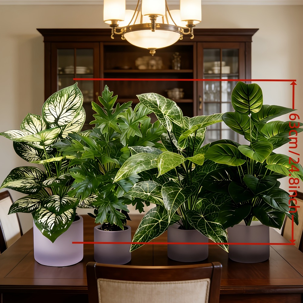 4-teiliges Set Künstliche Pfla – Monstera Adansonii Bewertung und Preis