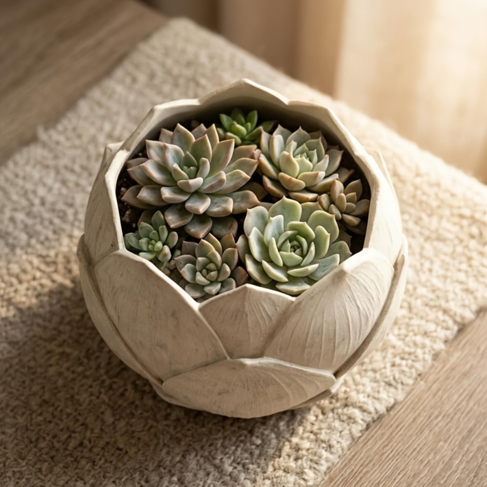 Exquisiter Kreativer Lotusförm – Aloe Vera Pot Bewertung und Preis