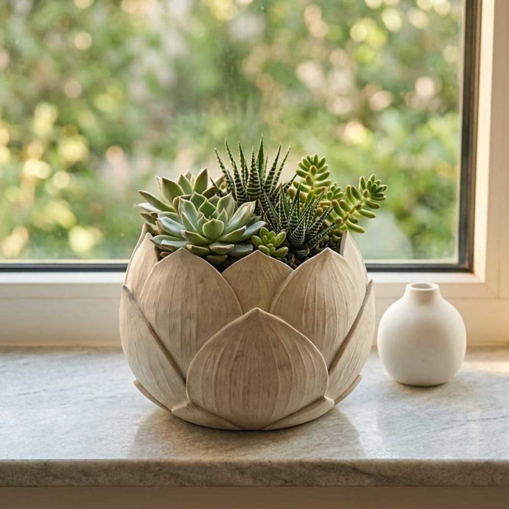 Exquisiter Kreativer Lotusförm – Aloe Vera Pot Bewertung und Preis